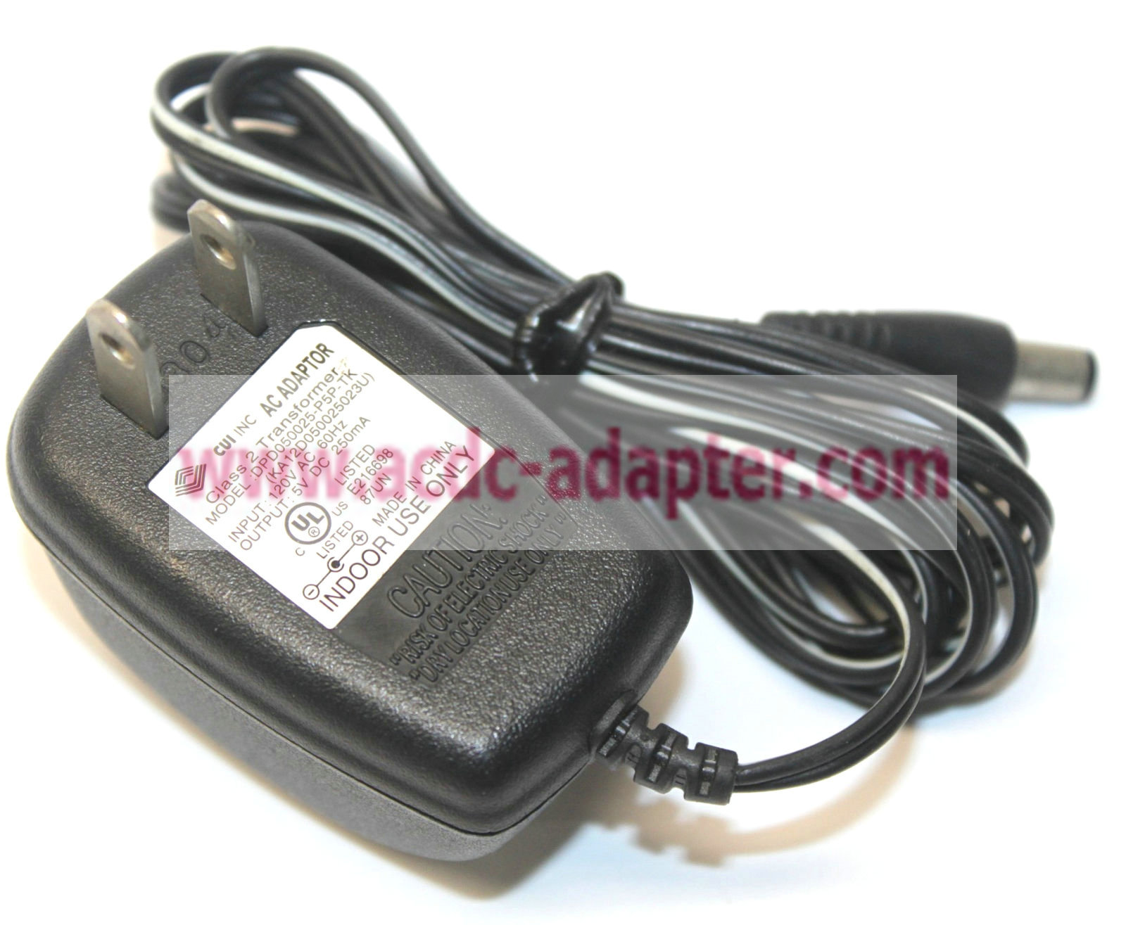 New CUI DPD050025-P5P-TK(KA12D050025023U) 5V 250mA AC Adapter Plug-In Charger Powe